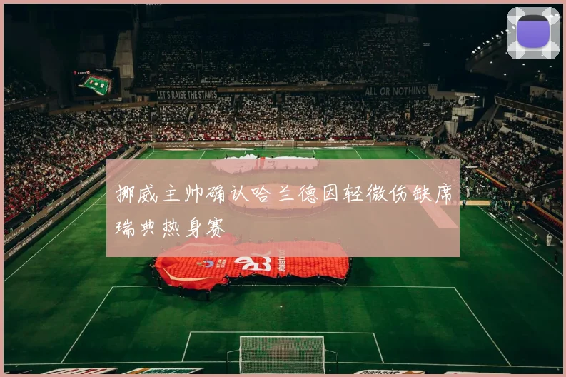 挪威主帅确认哈兰德因轻微伤缺席瑞典热身赛